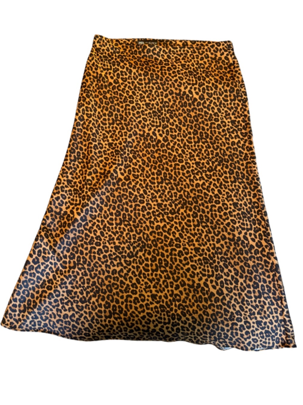 Zara Leopard-Print A-Line Skirt - Brown & Black
